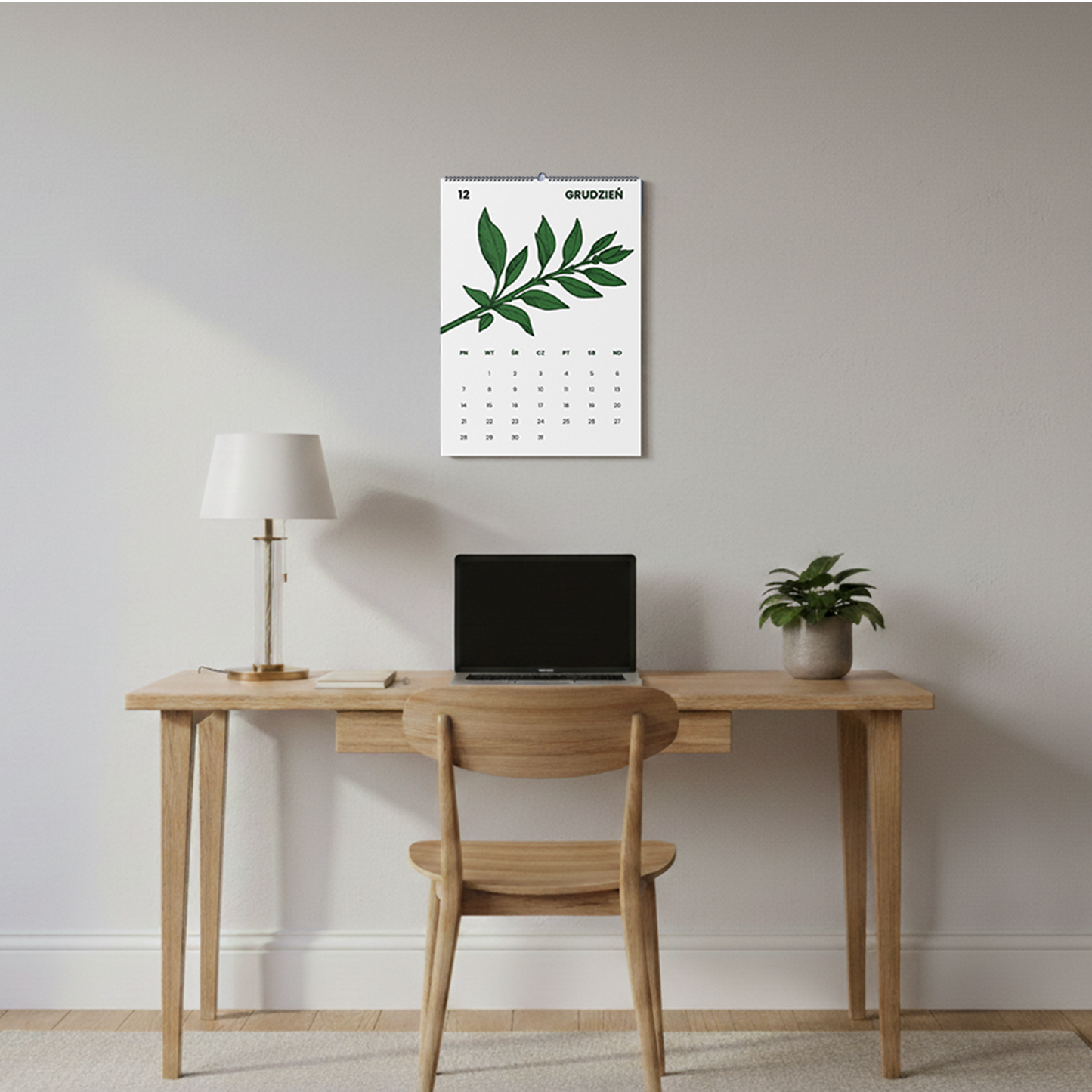 botaniczny - kalendarz ścienny A3 2026