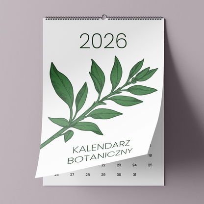 botaniczny - kalendarz ścienny A3 2026