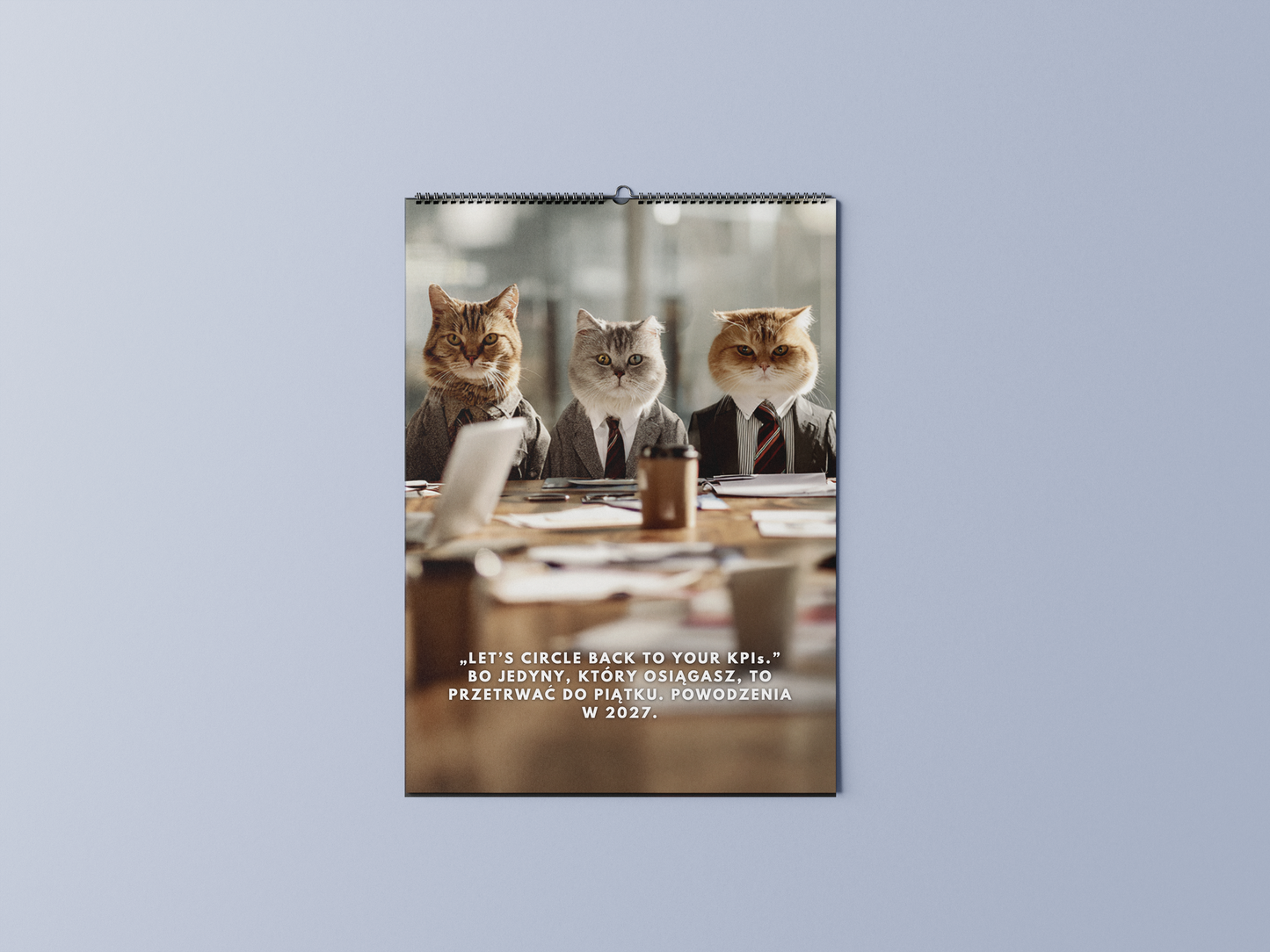 koty w korpo - kalendarz ścienny A3 2026