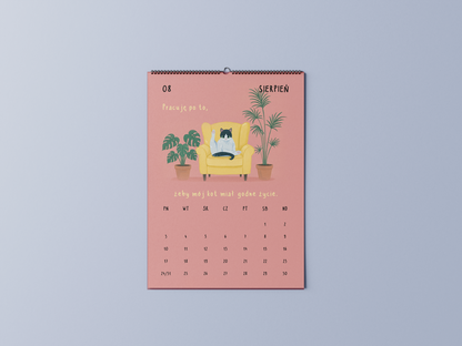 twój kot wie lepiej - kalendarz ścienny A3 2026