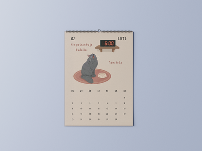 twój kot wie lepiej - kalendarz ścienny A3 2026