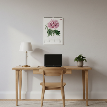 vintage kwiaty - kalendarz ścienny A3 2026