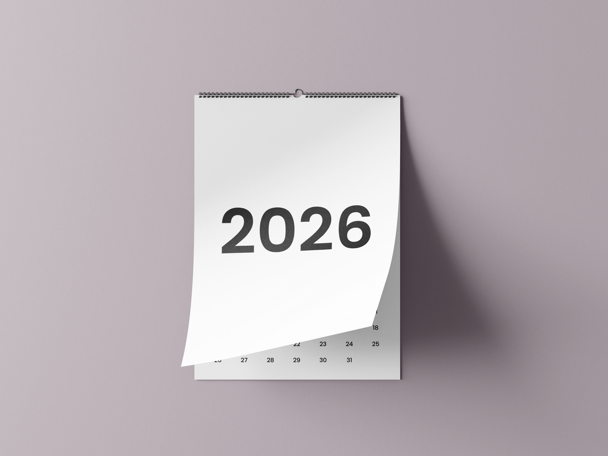 ⚪ Minimalistyczny 2027 — kalendarz dla ludzi lubiących prostotę i elegancję