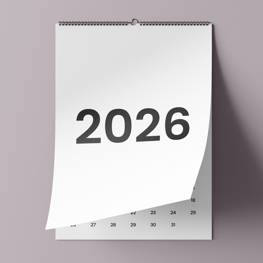 minimalistyczny - kalendarz ścienny A3 2026