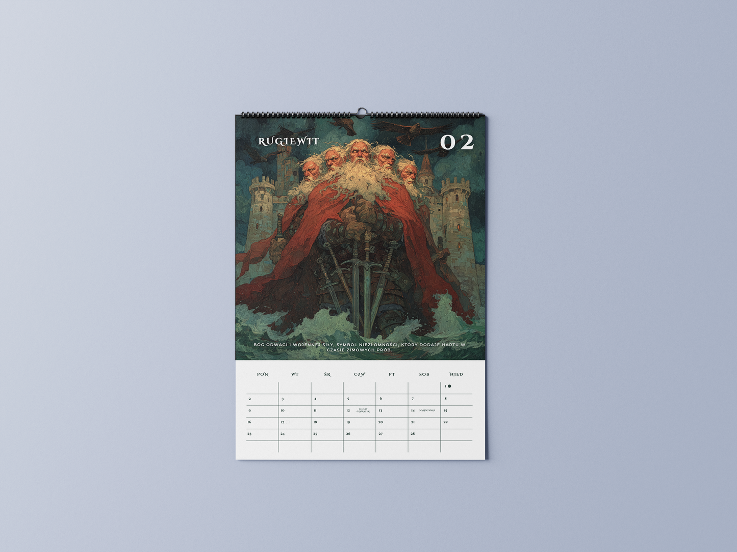 słowiański - kalendarz ścienny A3 2026