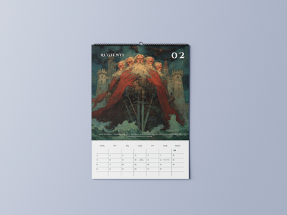 słowiański - kalendarz ścienny A3 2026