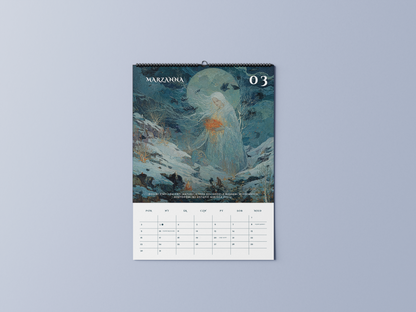 słowiański - kalendarz ścienny A3 2026