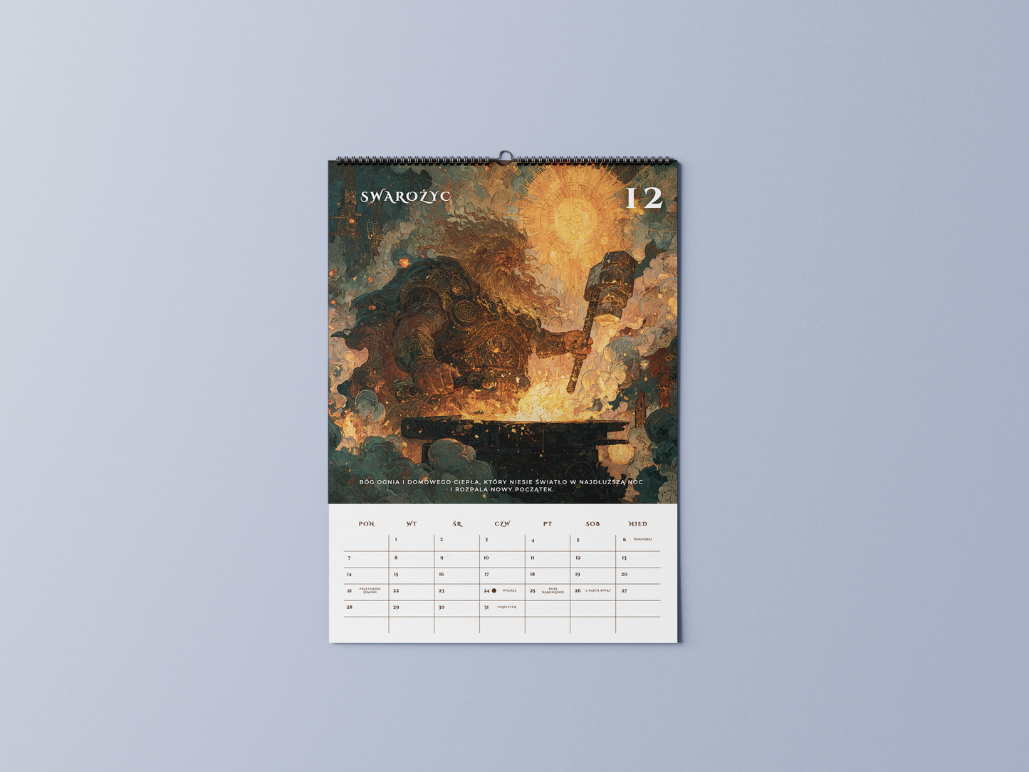 słowiański - kalendarz ścienny A3 2026